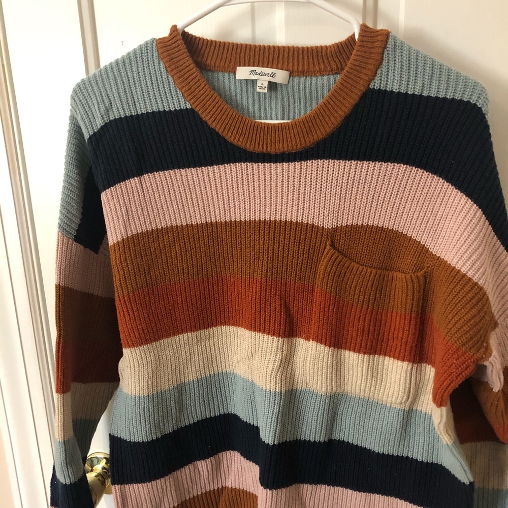 Madewell Multi-Color Striped Sweater